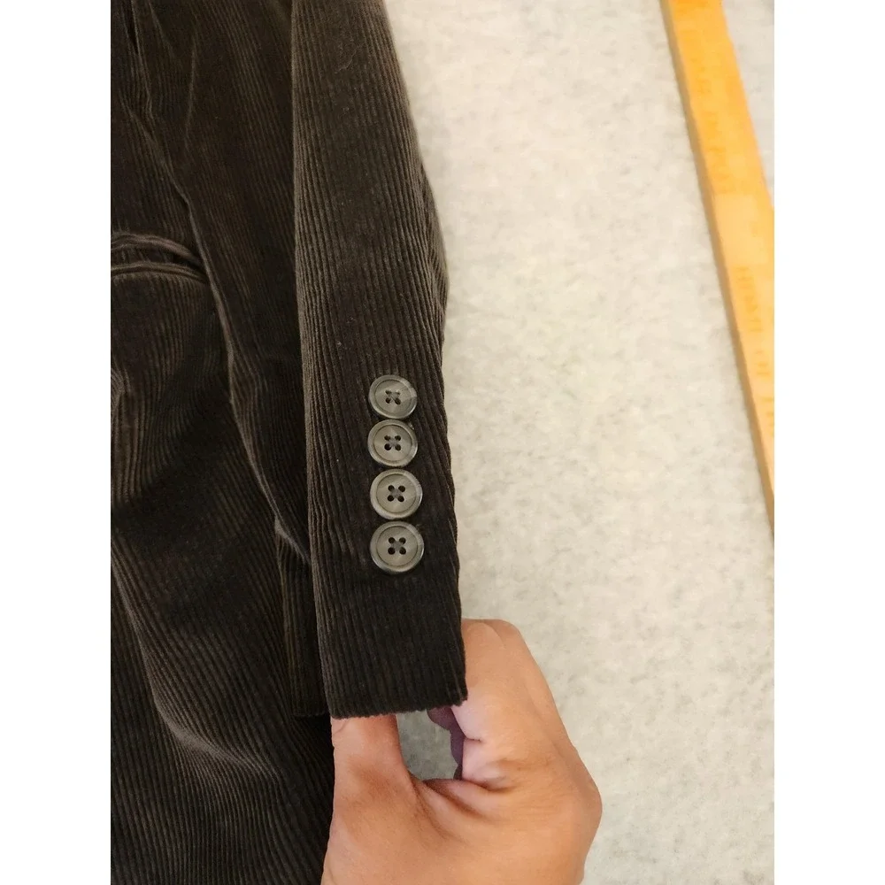 Saddlebred Blazer Mens 48R Brown Heritage Corduroy‎ Two Button Sport Coat Lined